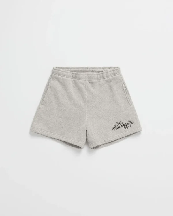 Gray Madhappy Bow Fleece Short