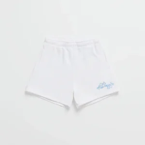 White Madhappy Bow Fleece Short